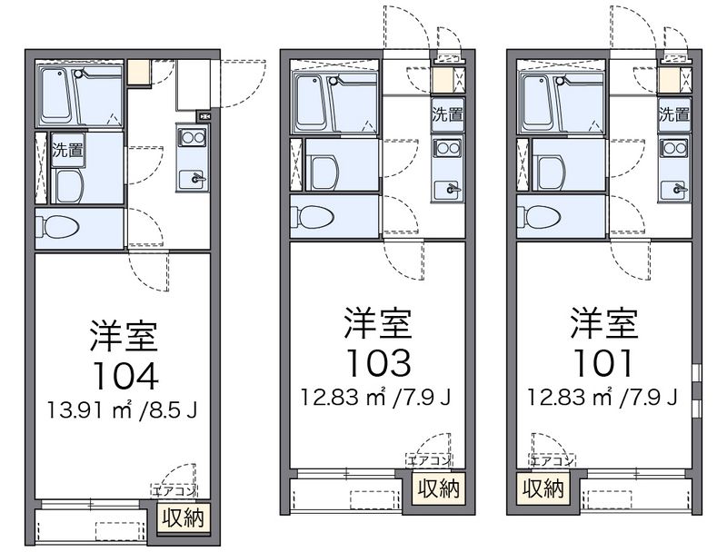 クレイノアザレア 間取図