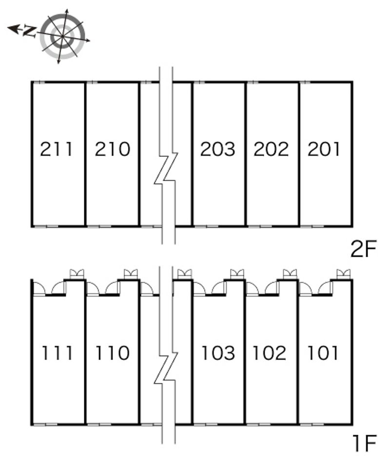 レオパレストレニア 間取配置図