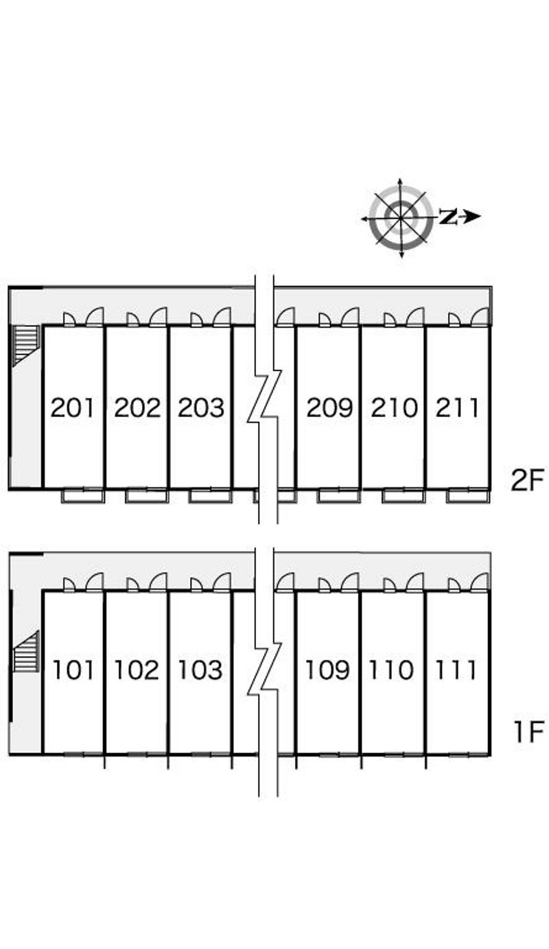 レオパレスＭＯＲＥ 間取配置図
