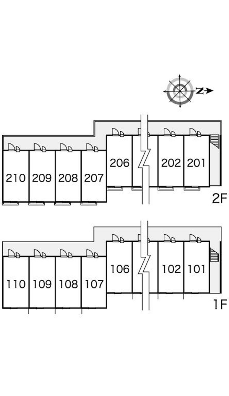 レオパレス慶 間取配置図