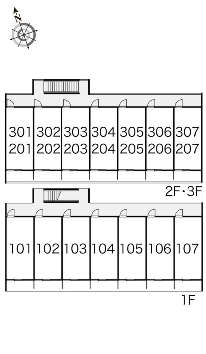 レオパレスユーアンドケイ 間取配置図