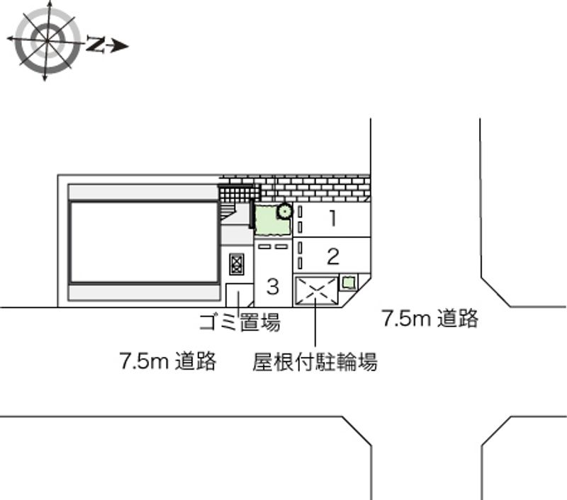 レオパレス高畑東 配置図
