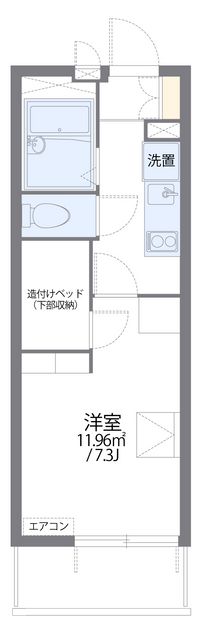 レオパレス南一番 間取り図