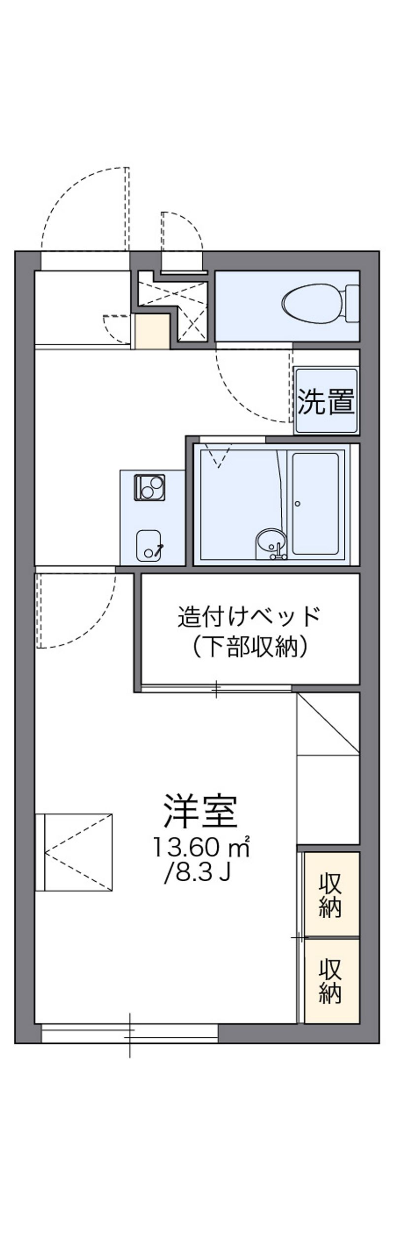 レオパレスコンフォール中島 間取図