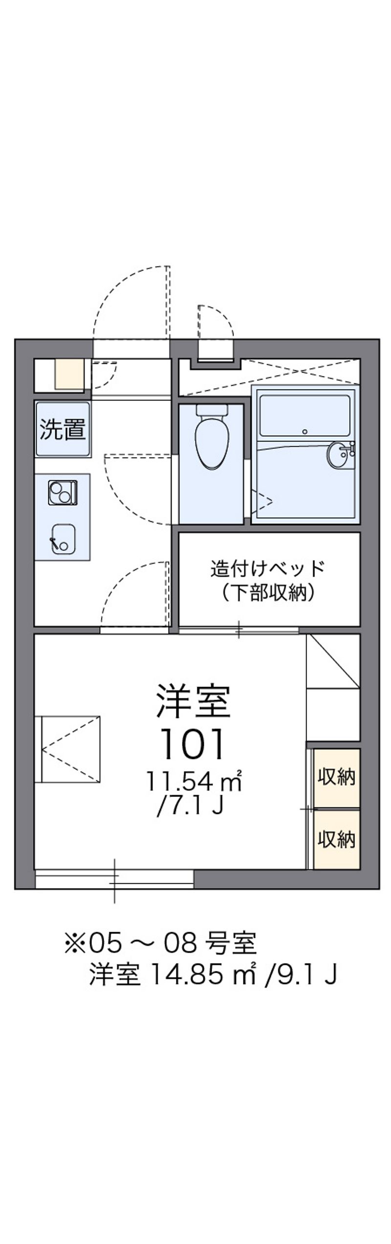 レオパレス悠友 間取図