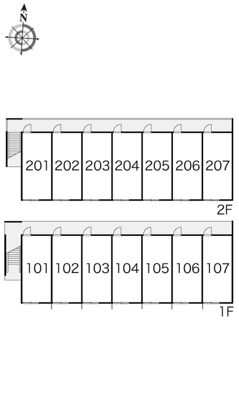 レオパレスすずらん 間取り配置図