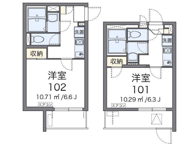 クレイノサンフラワー中台 間取図
