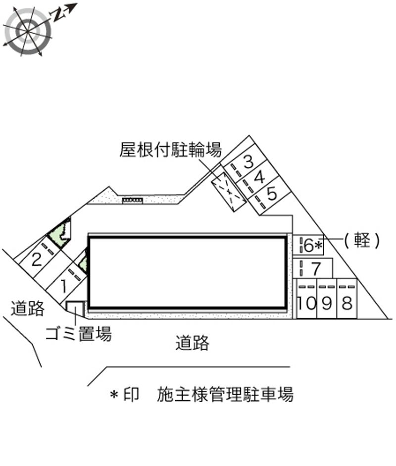 レオネクスト岡Ⅲ 配置図
