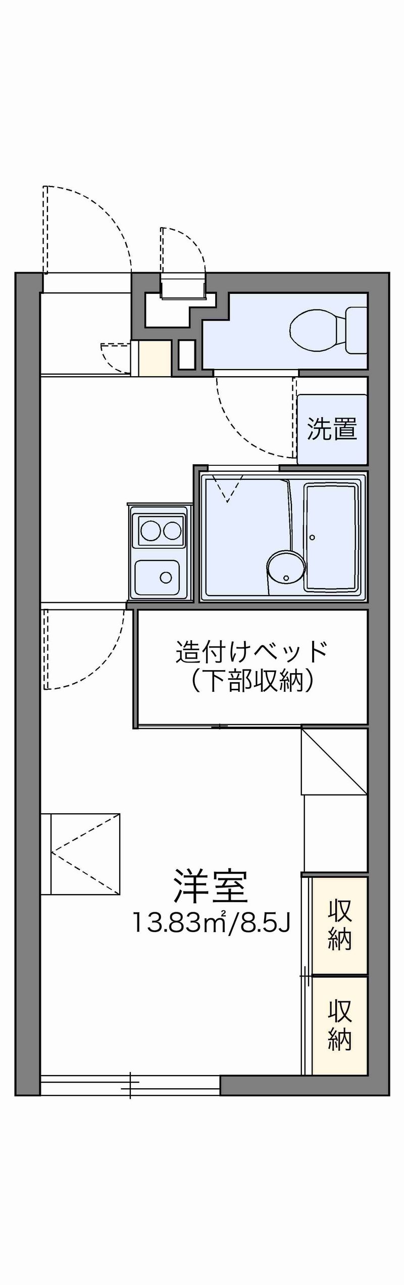レオパレス南風 間取図