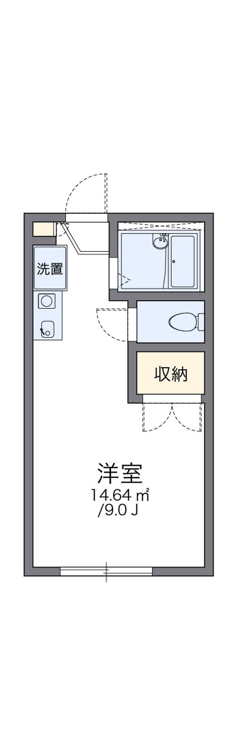 レオパレスしらかば 間取図