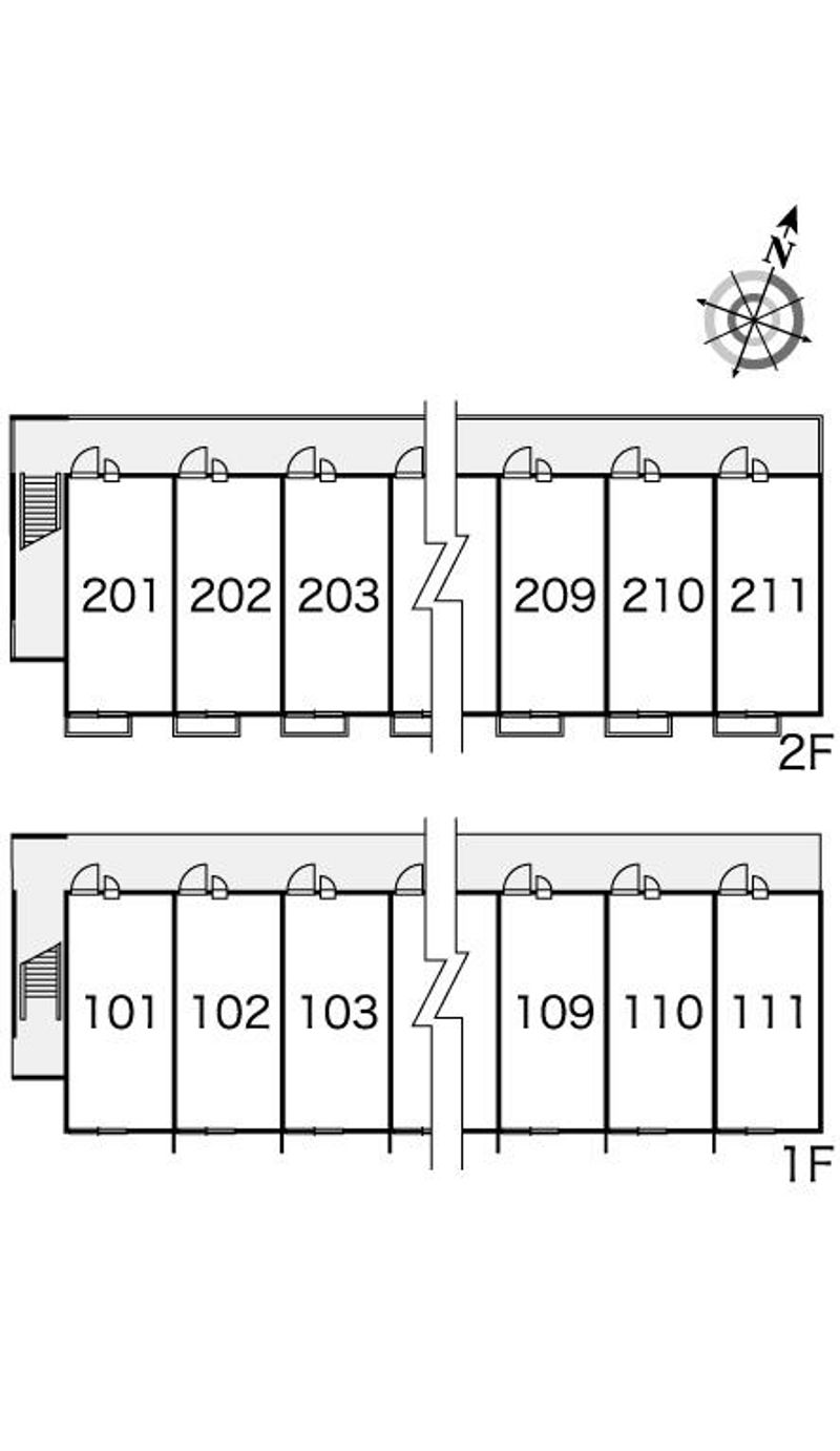 レオパレスヨシダ 間取配置図