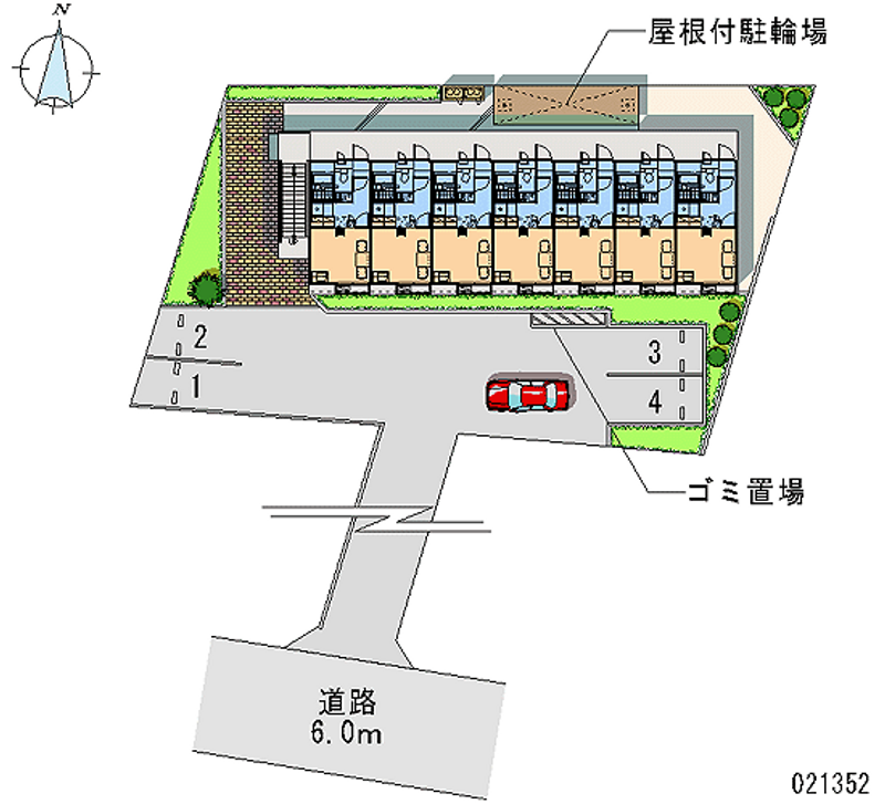レオパレスカサデリベルタ 区画図
