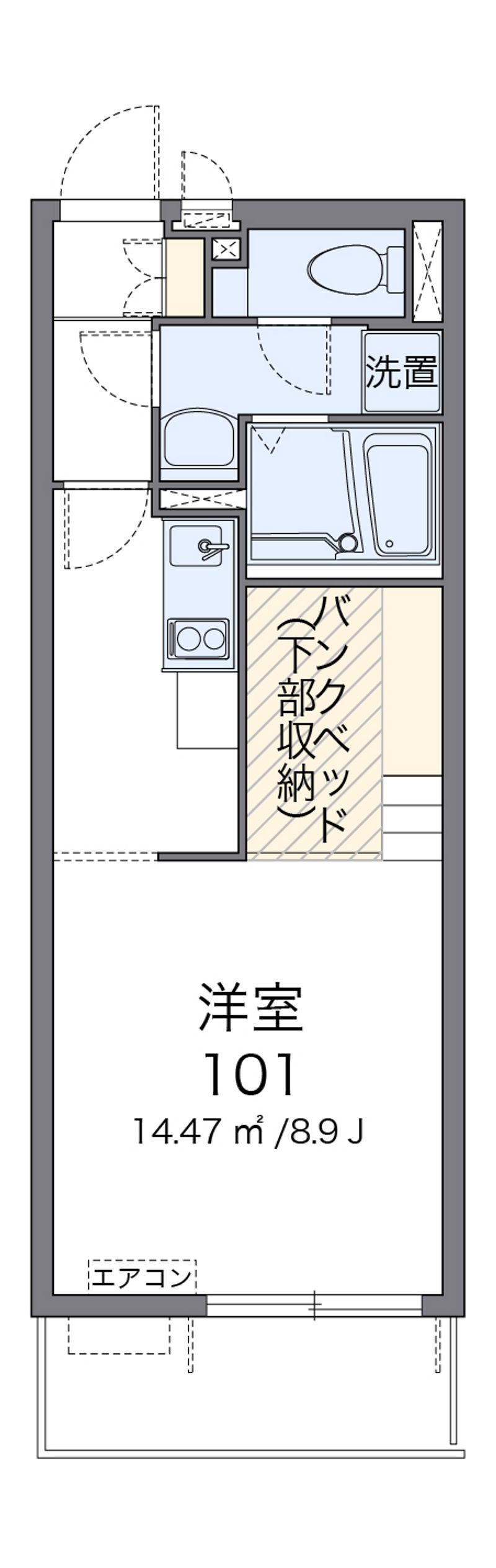 ミランダガーデンハイツ汐見台 間取図