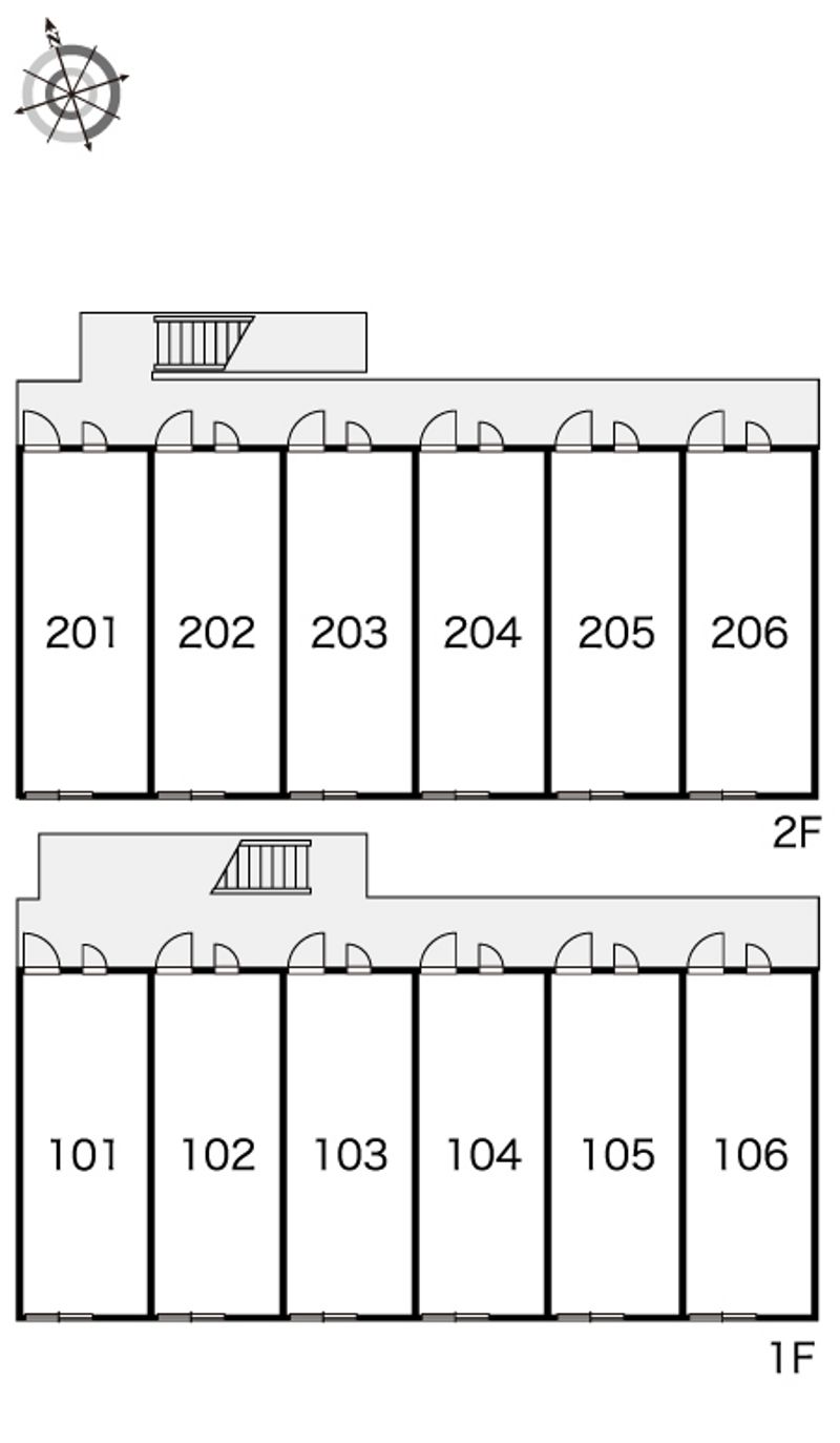 レオネクストＺｅｂｒａ５ 間取配置図