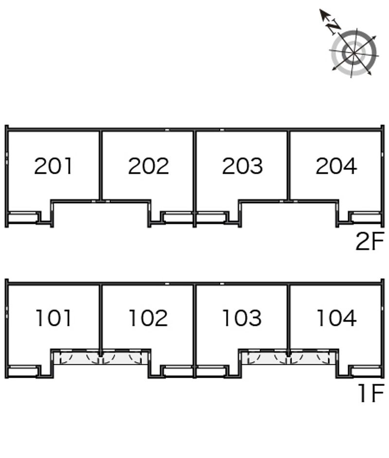クレイノグリーンパーク 間取配置図