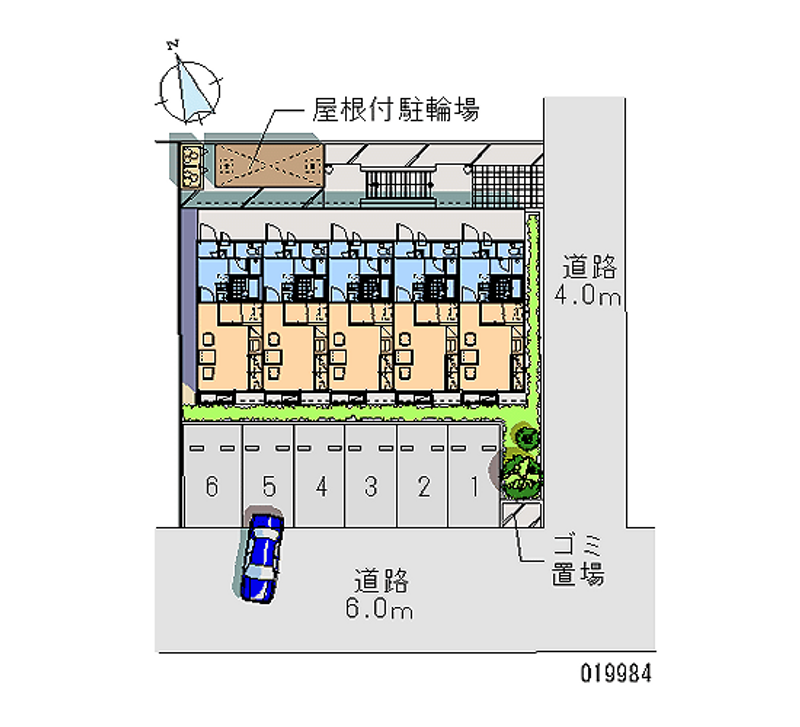 レオパレスプルミエ 月極駐車場