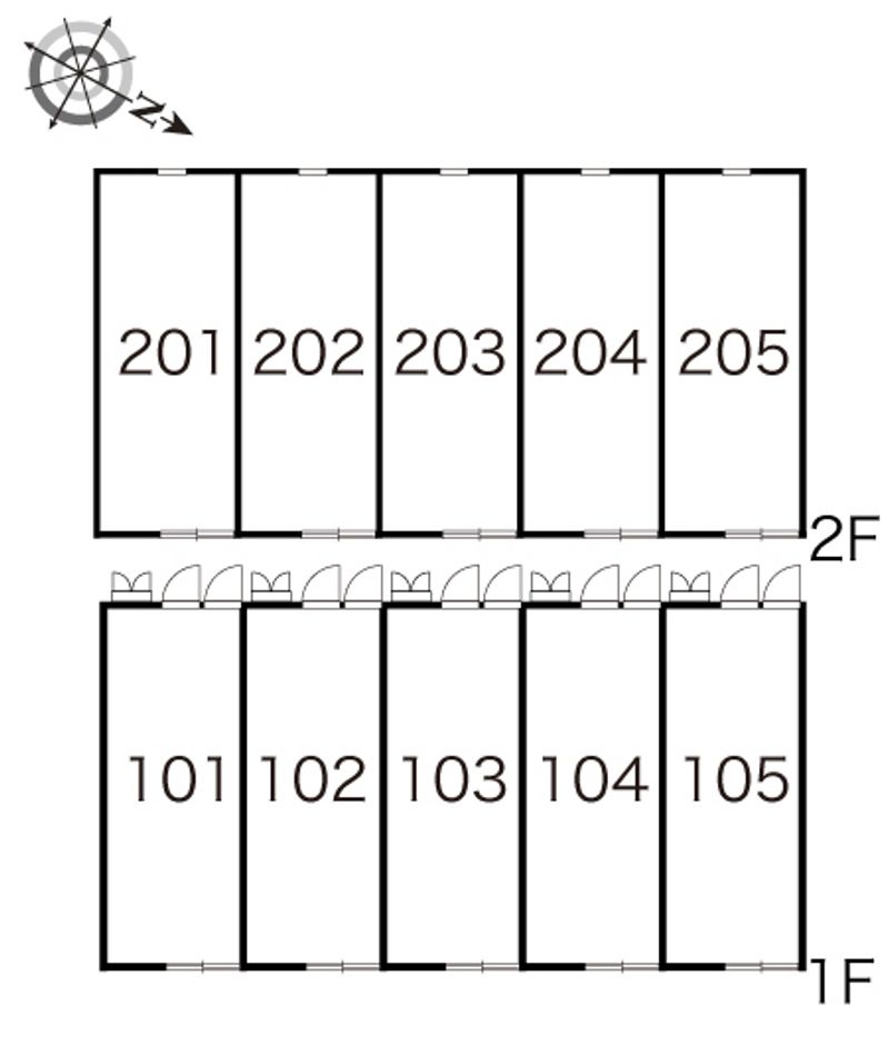 レオパレスシーサイド２１ 間取配置図