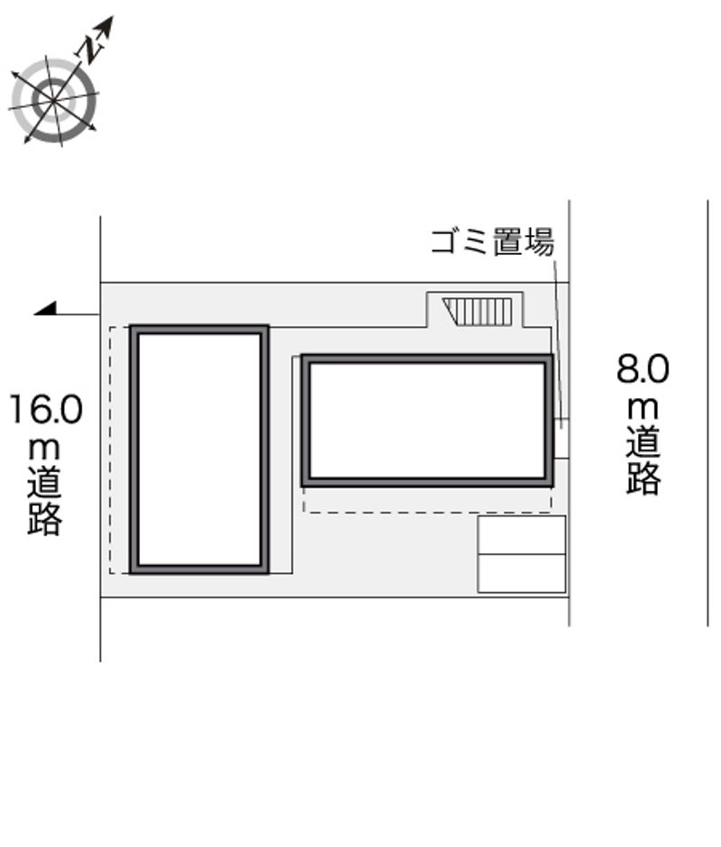 レオパレスＰＯＲＴ　ＴＯＷＮ 配置図