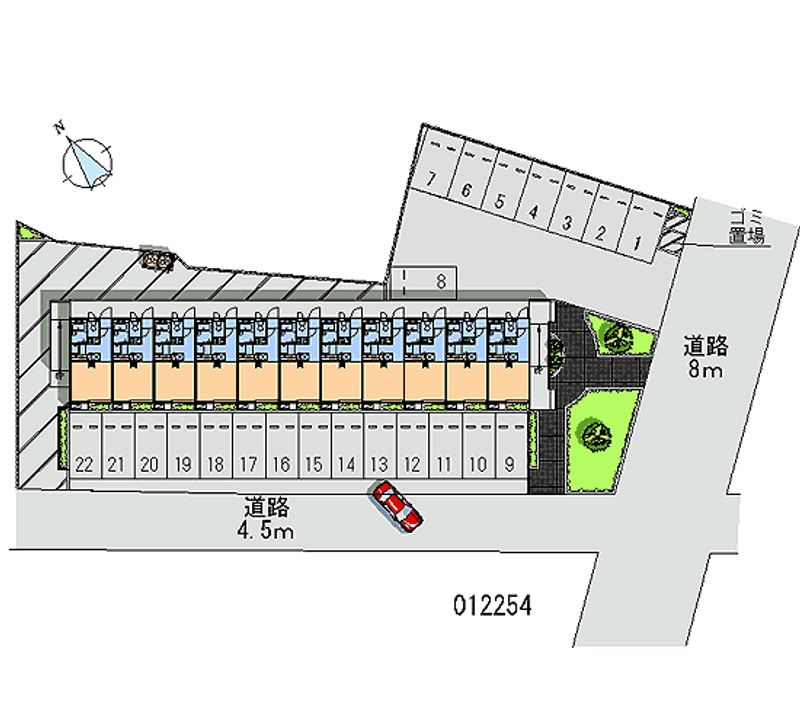 12254 Monthly parking lot