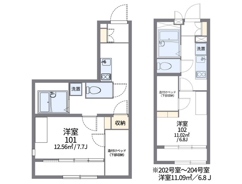 レオパレスてぃーだ 間取図
