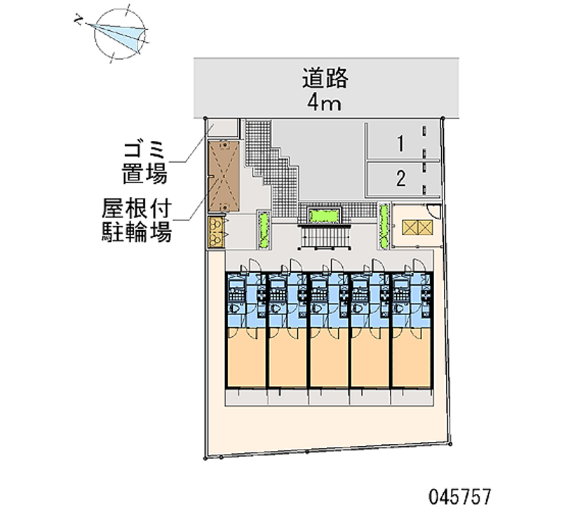 レオパレスバーディー 区画図