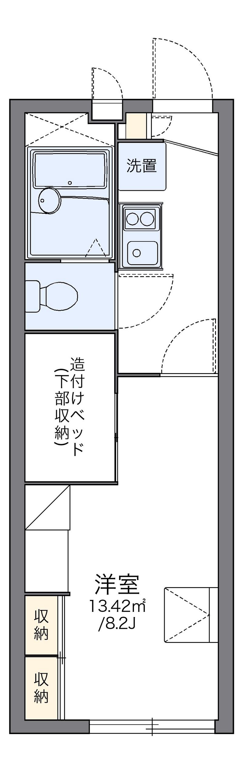 レオパレスエクセレント 間取図