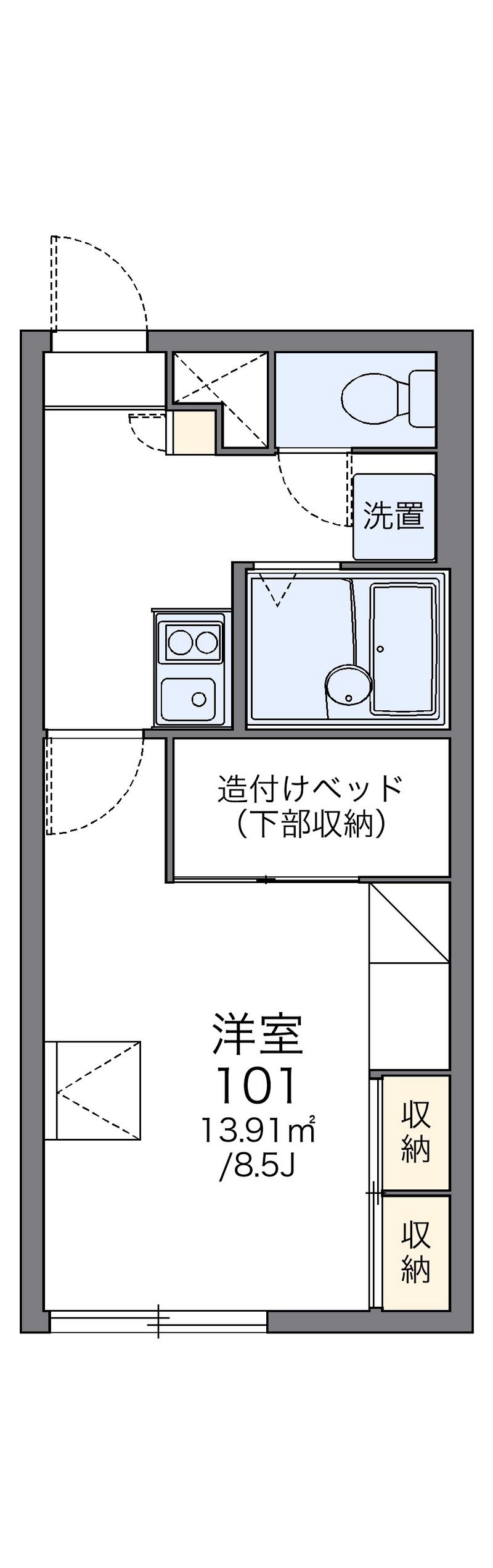 レオパレスパークハイム 間取図