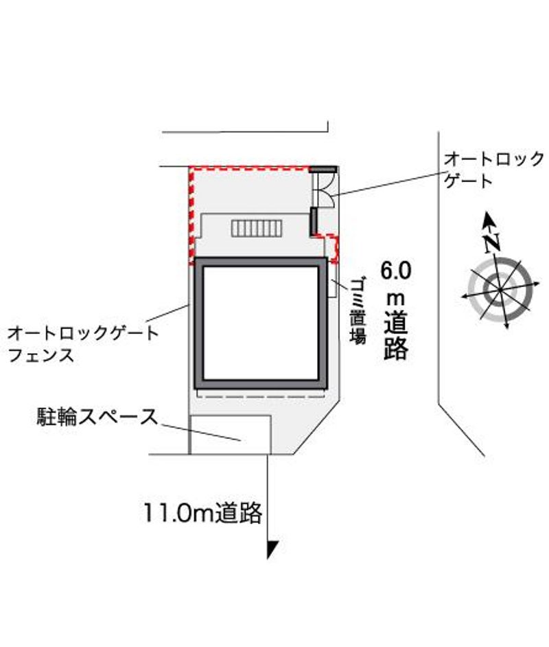 レオパレス御幣島東 配置図