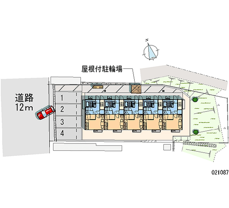 レオパレスアクティー二本松 月極駐車場