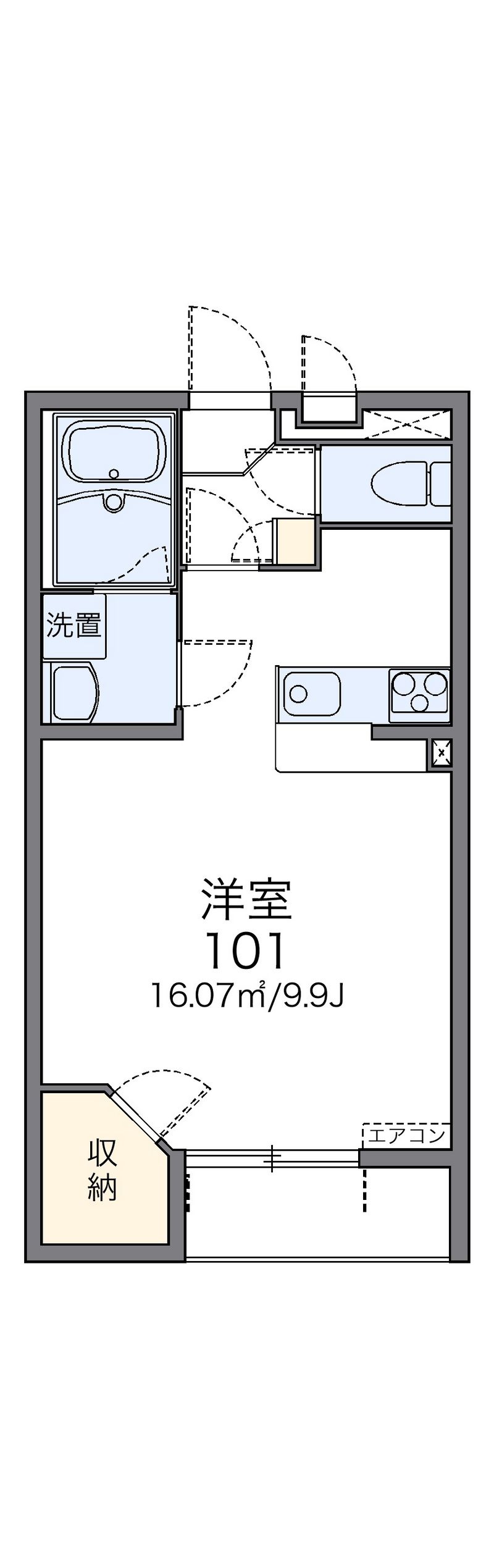 レオネクストフルールカレン 間取図
