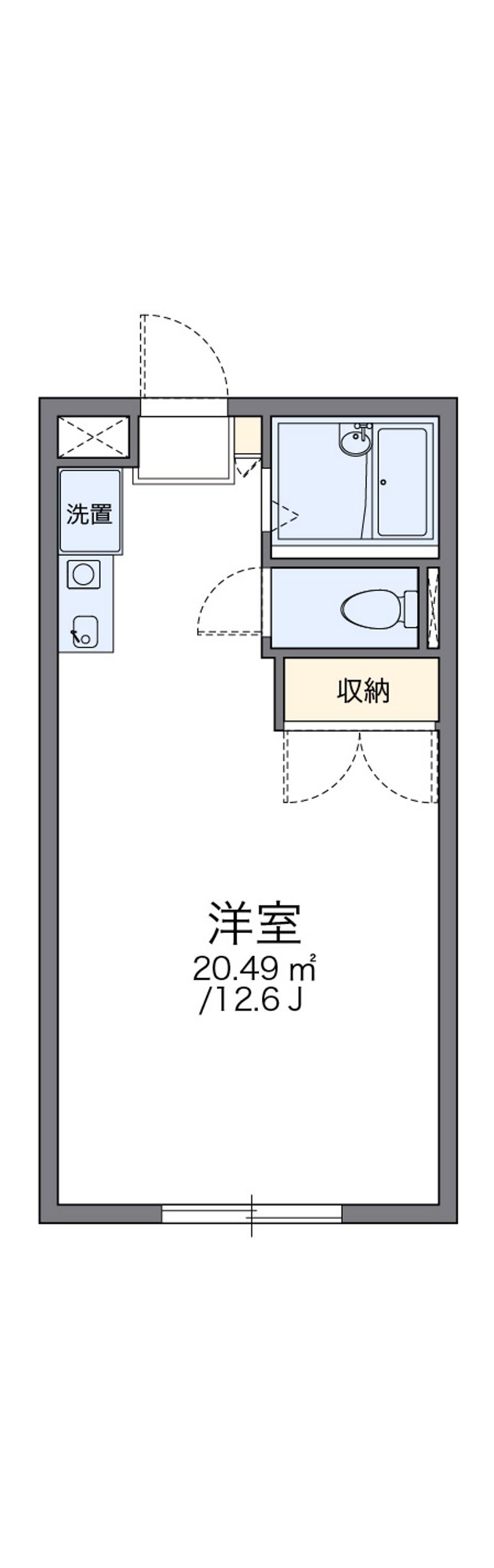 レオパレスミライ 間取図