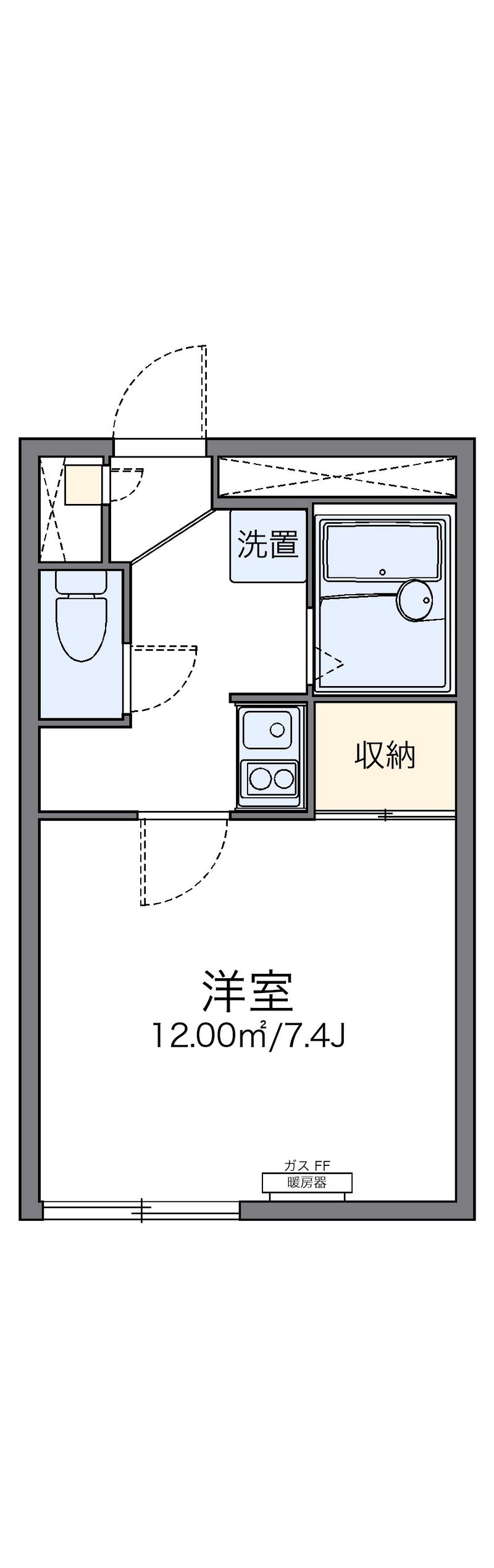レオパレスフォルテックⅡ 間取図