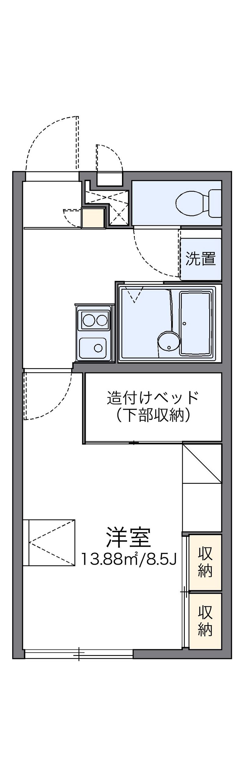 レオパレス美保 間取図