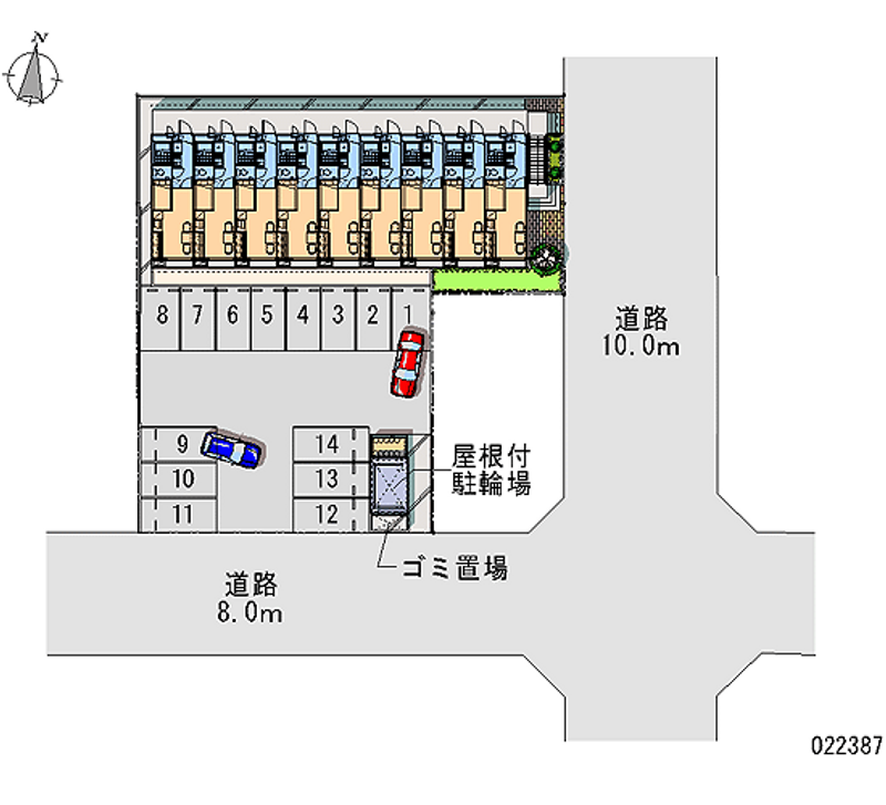 レオパレスＶＡＮＧＵＡＲＤ 月極駐車場