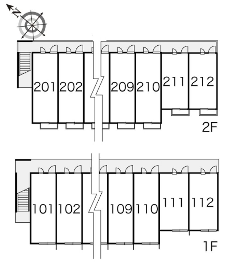 レオパレスグランデ瑞江 間取り配置図