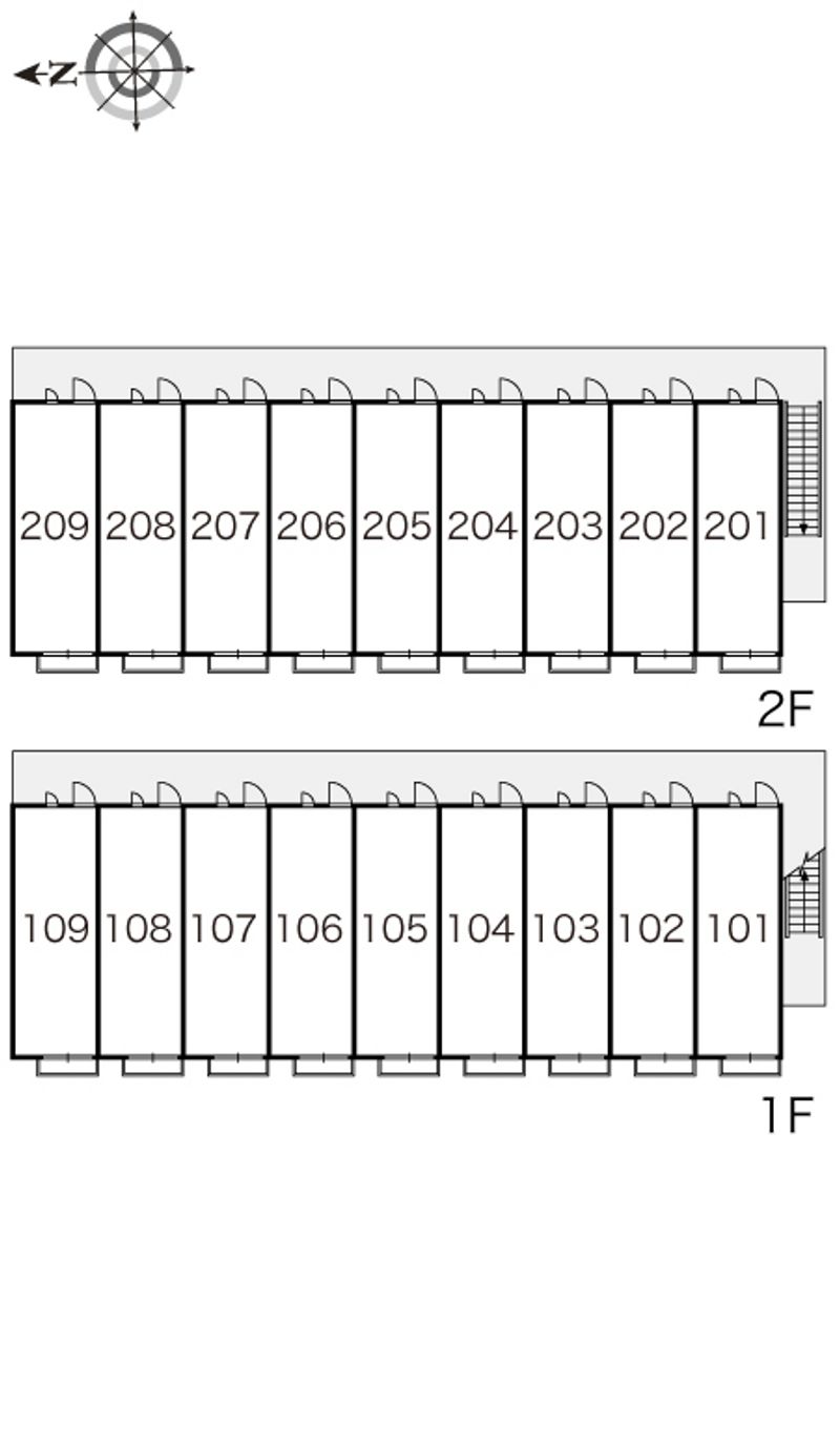 レオパレスセンチュリー 間取り配置図