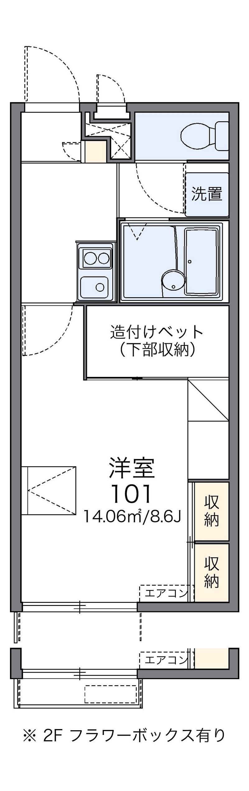 レオパレスリブェールⅡ 間取図