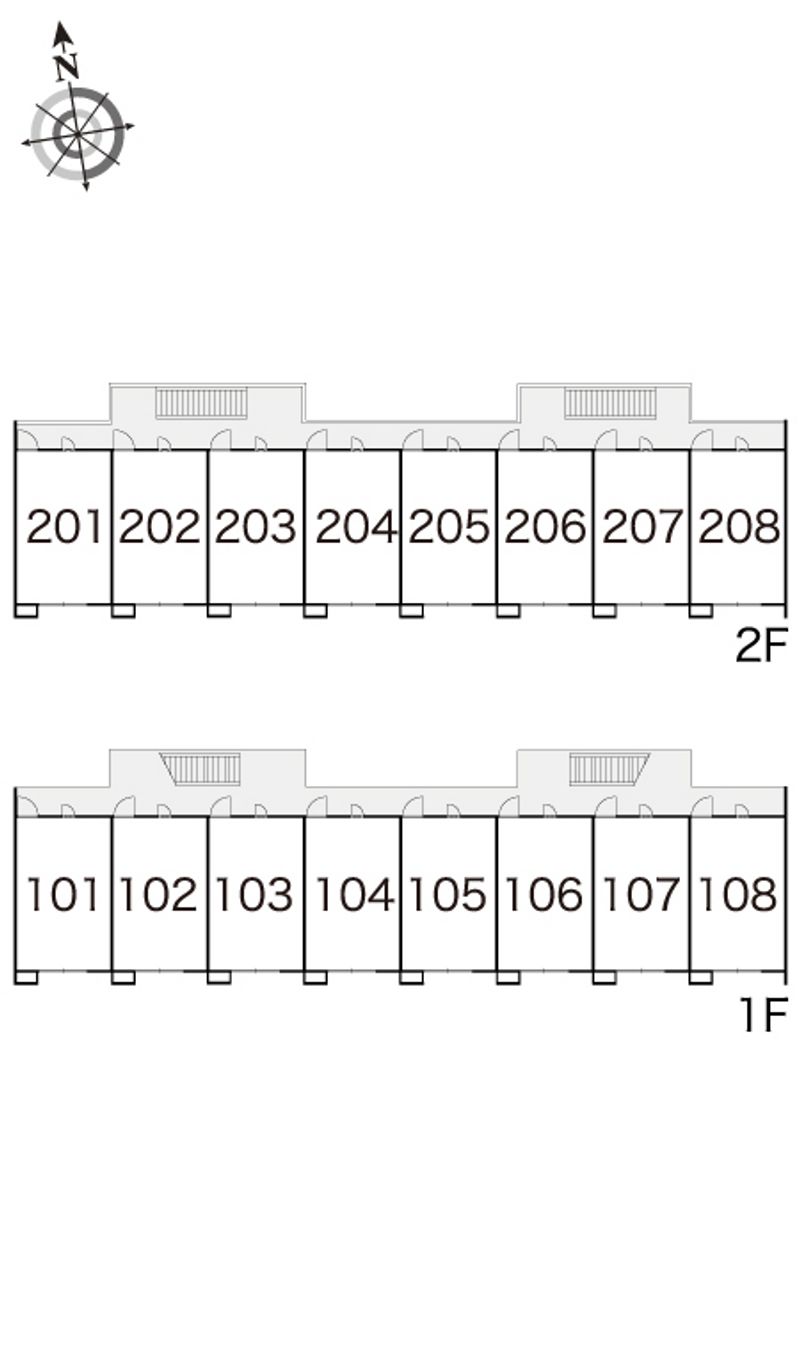 レオパレス三色吉 間取配置図