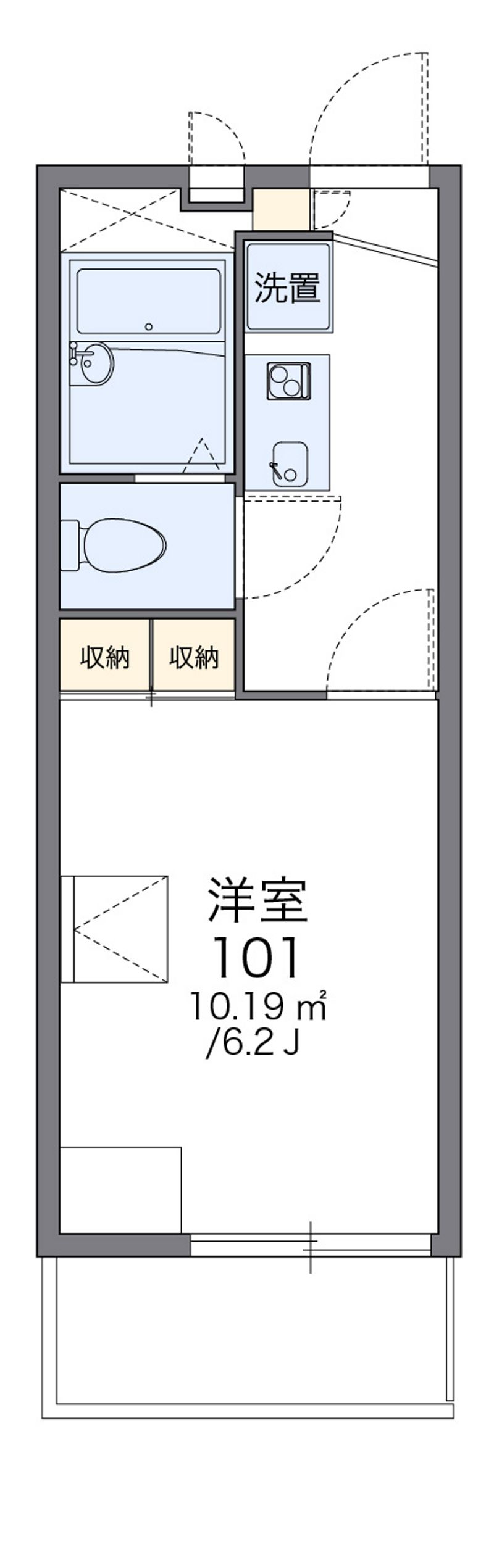 レオパレスＭＩＮＡＭＩＮＯⅠ 間取図
