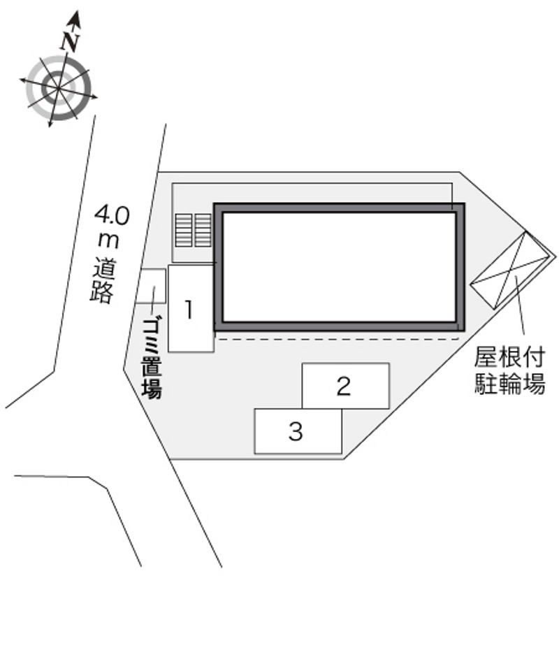 レオパレスきらり 配置図