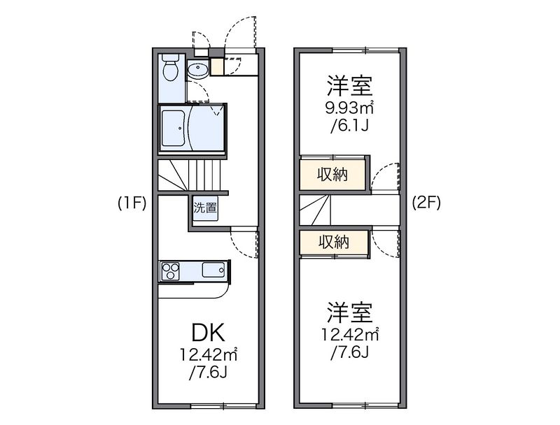 レオパレスサニーハイム光善寺 間取図