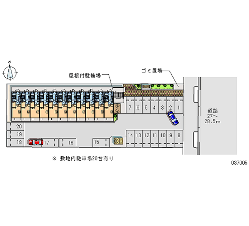 レオパレス可美 月極駐車場