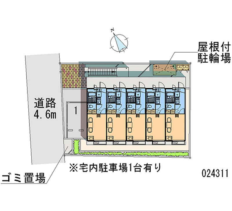 レオパレスセディ 区画図