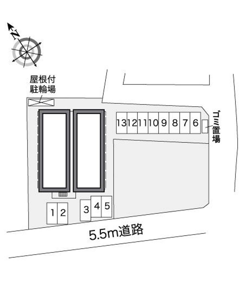 レオパレスフローラ 配置図