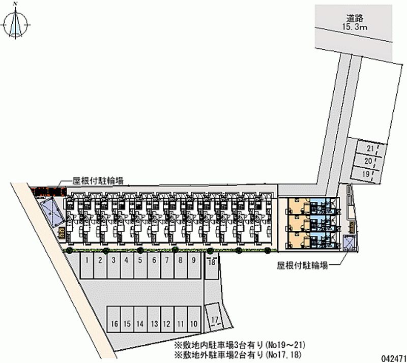 レオネクスト仙北駅前Ⅱ 月極駐車場