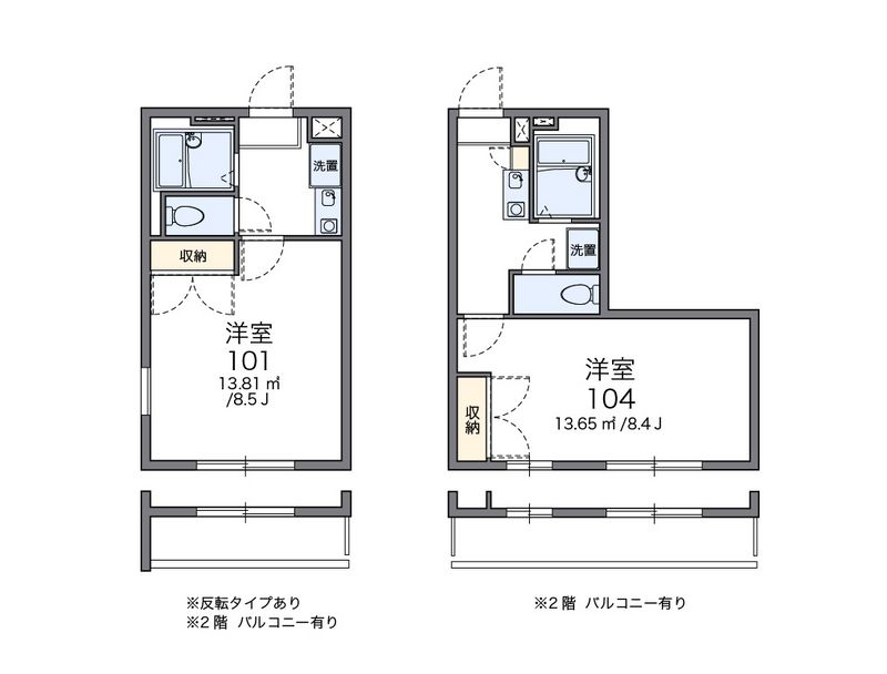 レオパレスＭ’ｓフレーズ 間取図