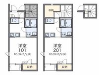 レオネクストＭＡＴＳＵＭＯＴＯ 間取り図