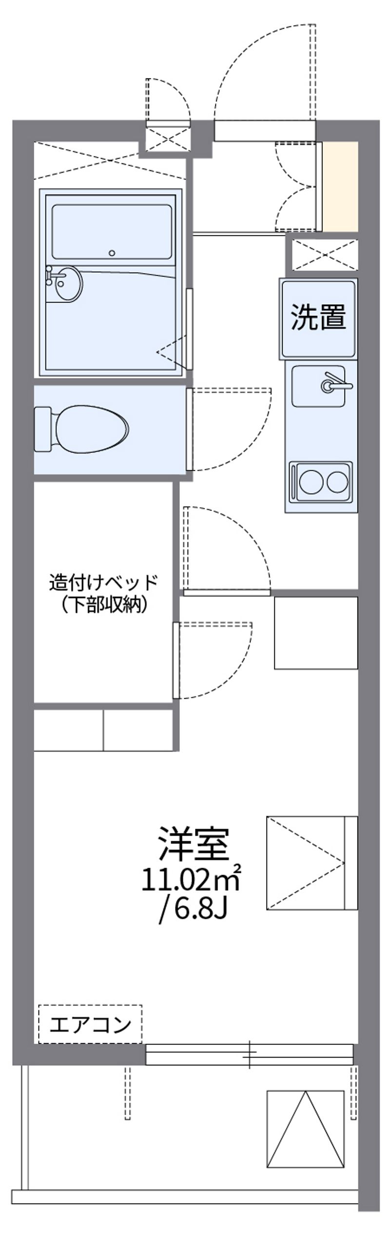 レオパレスクリフ柳都 間取図