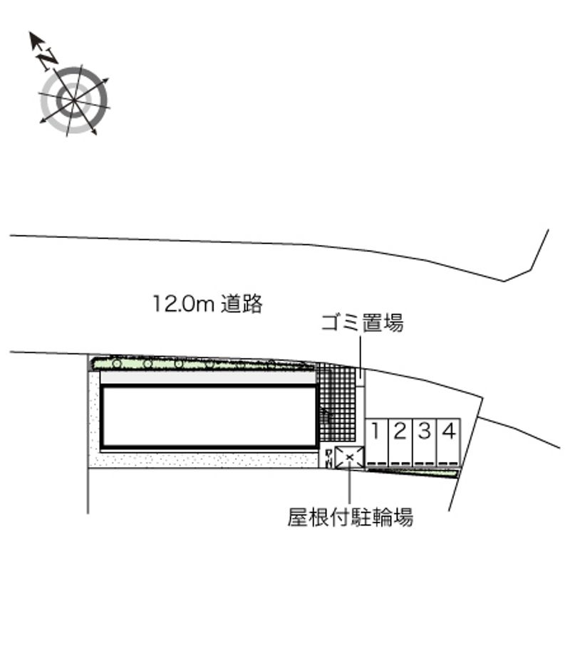 レオパレスフローラⅡ 配置図