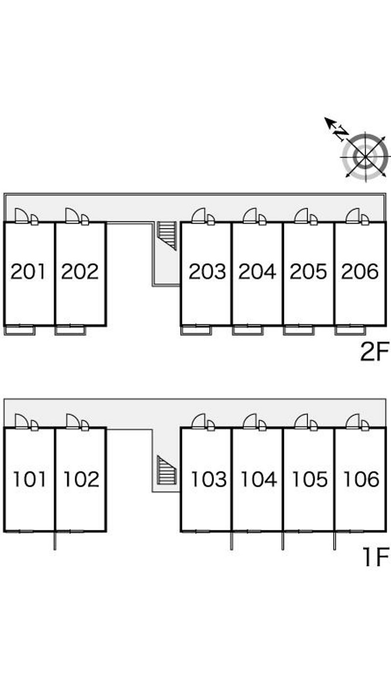 レオパレス広貴Ｂ 間取り配置図